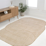 Margot Modern Geometric Arch Stripe Area Rug