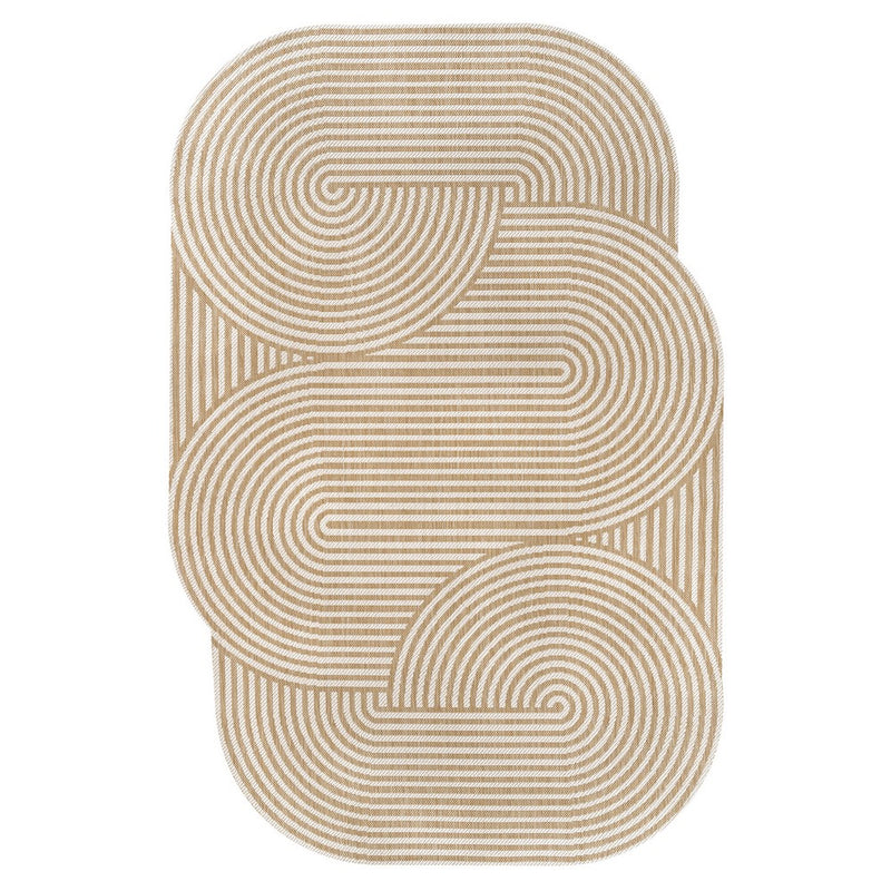 Margot Modern Geometric Arch Stripe Area Rug