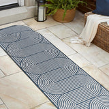 Margot Modern Geometric Arch Stripe Area Rug