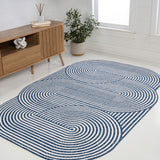 Margot Modern Geometric Arch Stripe Area Rug