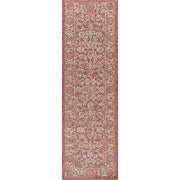 Tela Bohemian Textured Weave Floral Indoor/outdoor Runner Rug