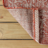 Tela Bohemian Textured Weave Floral Indoor/outdoor Area Rug