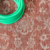 Tela Bohemian Textured Weave Floral Indoor/outdoor Square Rug