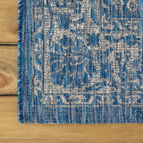 Tela Bohemian Textured Weave Floral Indoor/outdoor Area Rug
