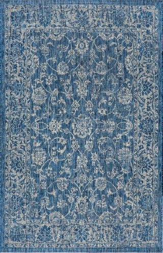 Tela Bohemian Textured Weave Floral Indoor/outdoor Area Rug
