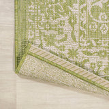 Tela Bohemian Textured Weave Floral Indoor/outdoor Area Rug