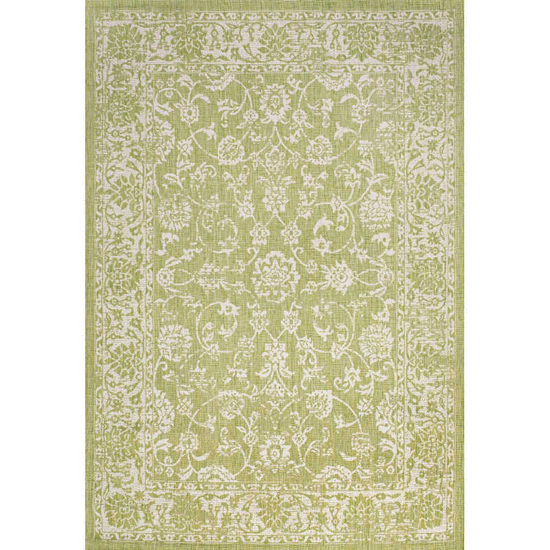 Tela Bohemian Textured Weave Floral Indoor/outdoor Area Rug