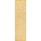 Tela Bohemian Textured Weave Floral Indoor/outdoor Runner Rug