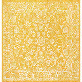 Tela Bohemian Textured Weave Floral Indoor/outdoor Square Rug
