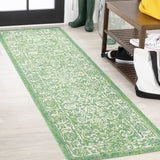 Tela Bohemian Textured Weave Floral Indoor/outdoor Runner Rug