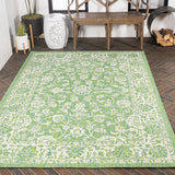 Tela Bohemian Textured Weave Floral Indoor/outdoor Area Rug