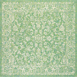 Tela Bohemian Textured Weave Floral Indoor/outdoor Square Rug