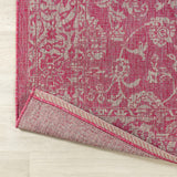 Tela Bohemian Textured Weave Floral Indoor/outdoor Area Rug