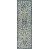 Sinjuri Medallion Textured Weave Indoor/outdoor Runner Rug