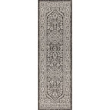 Sinjuri Medallion Textured Weave Indoor/outdoor Runner Rug
