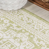 Sinjuri Medallion Textured Weave Indoor/outdoor Area Rug