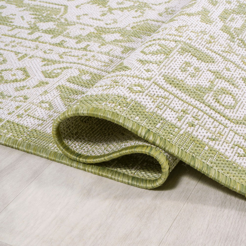 Sinjuri Medallion Textured Weave Indoor/outdoor Area Rug