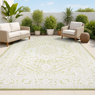 Sinjuri Medallion Textured Weave Indoor/outdoor Area Rug