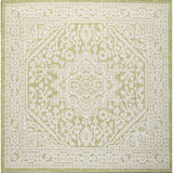 Sinjuri Medallion Textured Weave Indoor/outdoor Square Rug