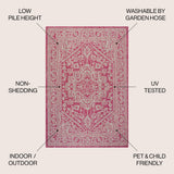 Sinjuri Medallion Textured Weave Indoor/outdoor Area Rug