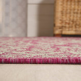 Sinjuri Medallion Textured Weave Indoor/outdoor Square Rug