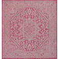 Fuchsia/Light Gray
