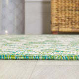 Sinjuri Medallion Textured Weave Indoor/outdoor Area Rug