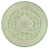 Sinjuri Medallion Textured Weave Indoor/outdoor Round Rug