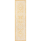 Sinjuri Medallion Textured Weave Indoor/outdoor Runner Rug