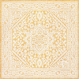 Sinjuri Medallion Textured Weave Indoor/outdoor Square Rug
