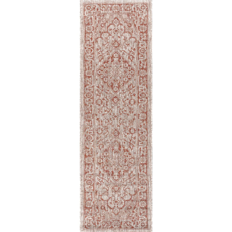 Rozetta Boho Medallion Textured Weave Indoor/outdoor Area Rug