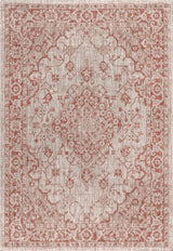 Rozetta Boho Medallion Textured Weave Indoor/outdoor Area Rug