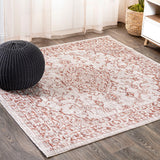 Rozetta Boho Medallion Textured Weave Indoor/outdoor Area Rug