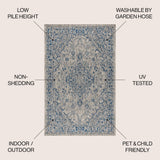 Rozetta Boho Medallion Textured Weave Indoor/outdoor Area Rug