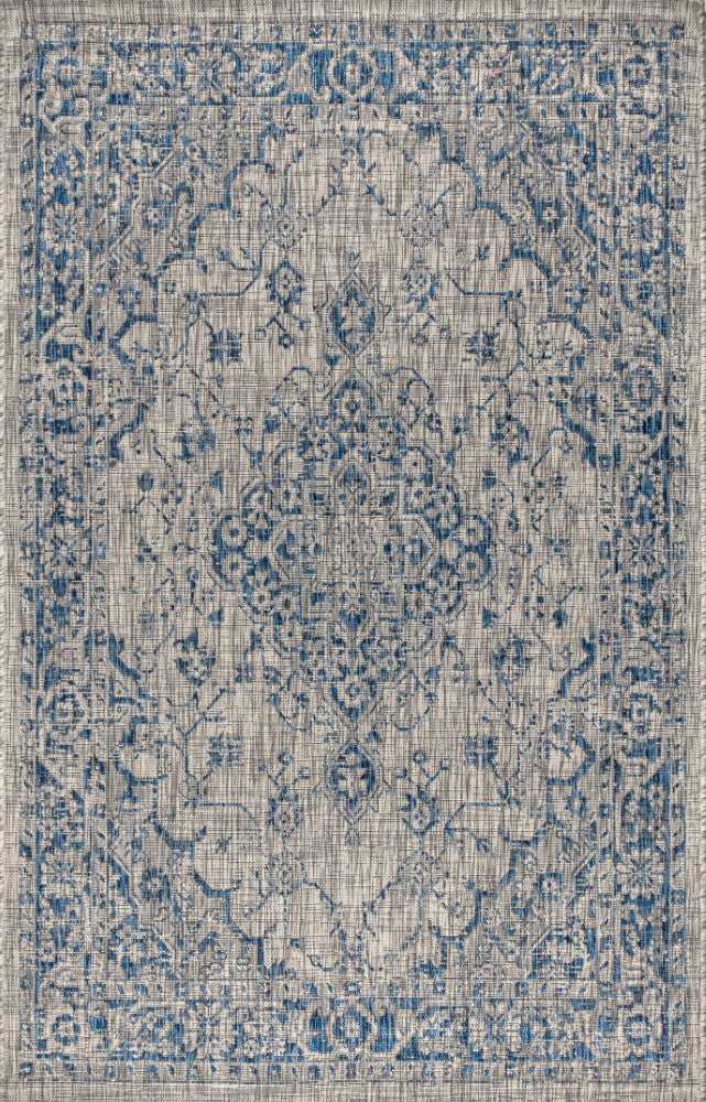 Rozetta Boho Medallion Textured Weave Indoor/outdoor Area Rug
