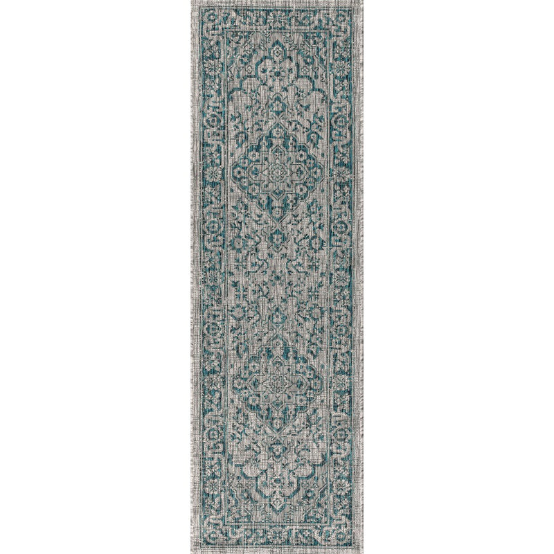 Rozetta Boho Medallion Textured Weave Indoor/outdoor Area Rug