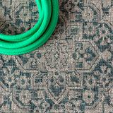 Rozetta Boho Medallion Textured Weave Indoor/outdoor Area Rug