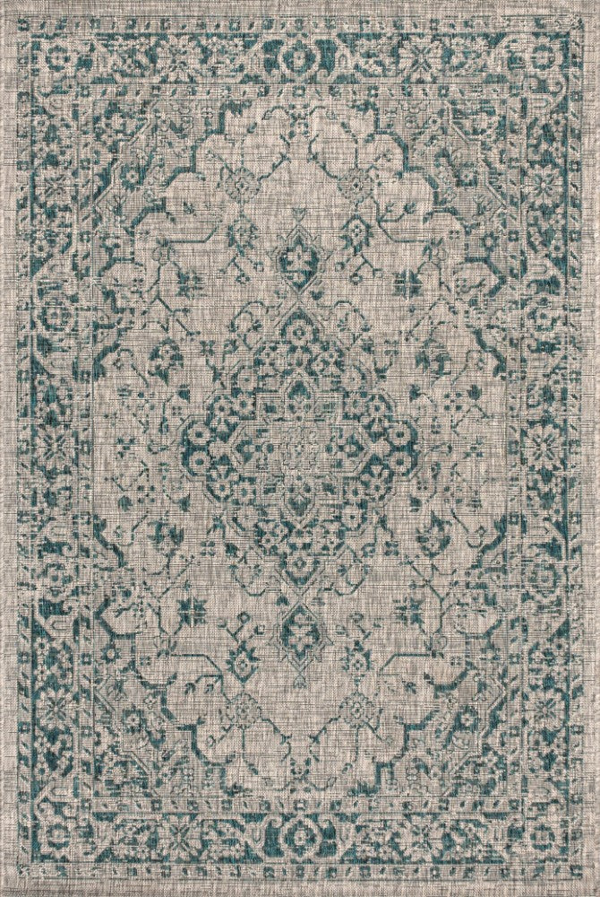 Rozetta Boho Medallion Textured Weave Indoor/outdoor Area Rug