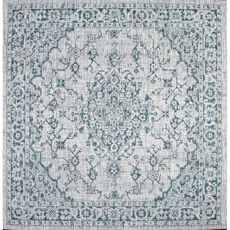 Rozetta Boho Medallion Textured Weave Indoor/outdoor Area Rug