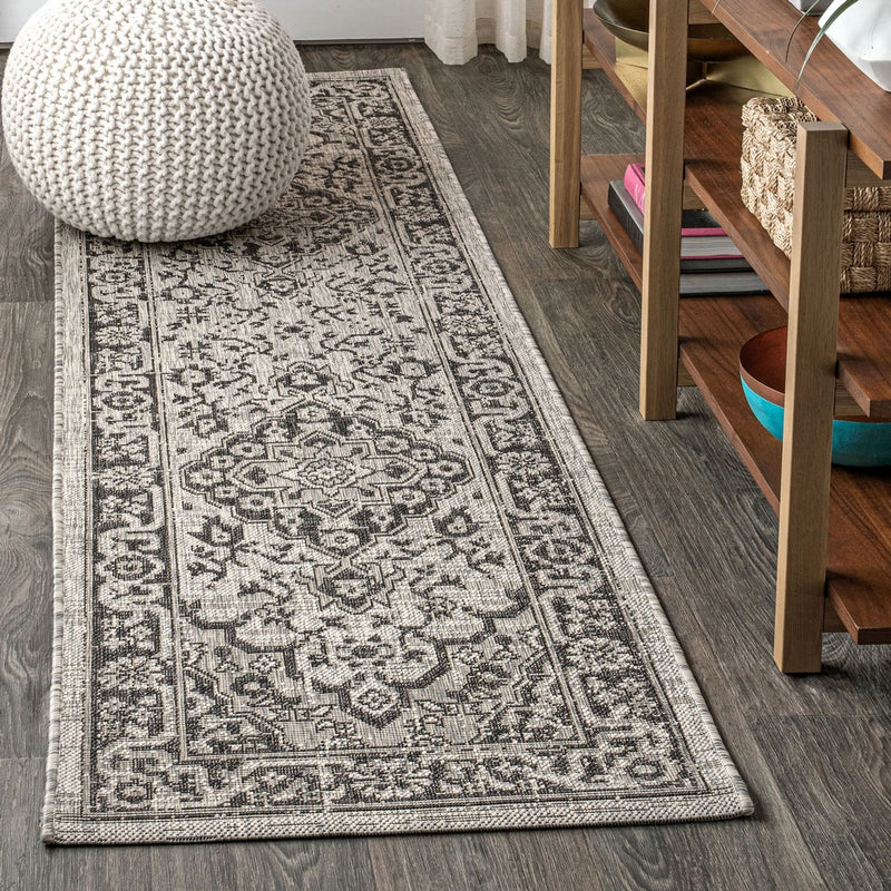Rozetta Boho Medallion Textured Weave Indoor/outdoor Area Rug