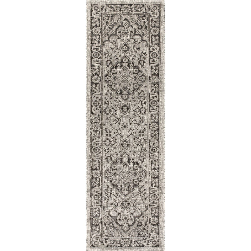 Rozetta Boho Medallion Textured Weave Indoor/outdoor Area Rug