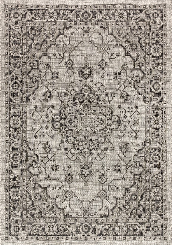 Rozetta Boho Medallion Textured Weave Indoor/outdoor Area Rug