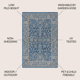 Palazzo Vine And Border Textured Weave Indoor/outdoor Area Rug