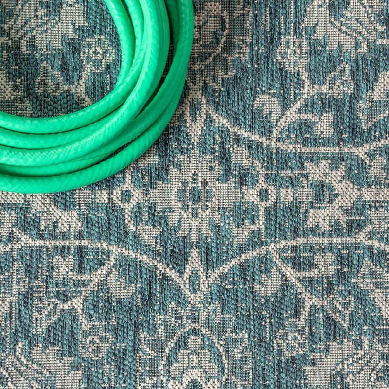 Palazzo Vine And Border Textured Weave Indoor/outdoor Area Rug