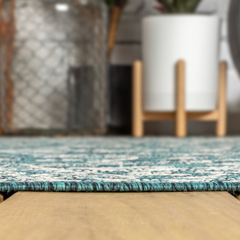 Palazzo Vine And Border Textured Weave Indoor/outdoor Area Rug