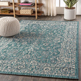 Palazzo Vine And Border Textured Weave Indoor/outdoor Area Rug