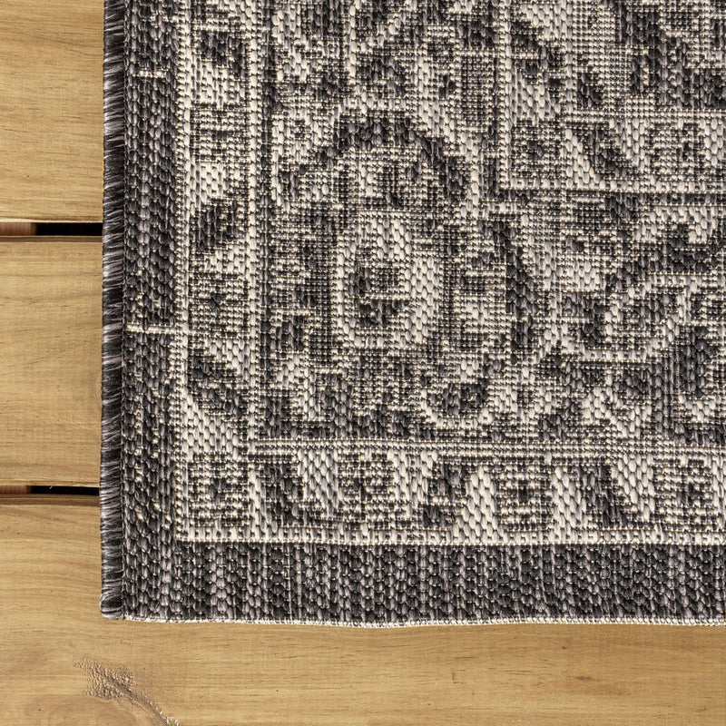 Palazzo Vine And Border Textured Weave Indoor/outdoor Area Rug