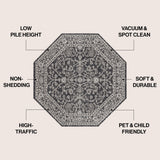 Palazzo Vine And Border Textured Weave Indoor/outdoor Area Rug