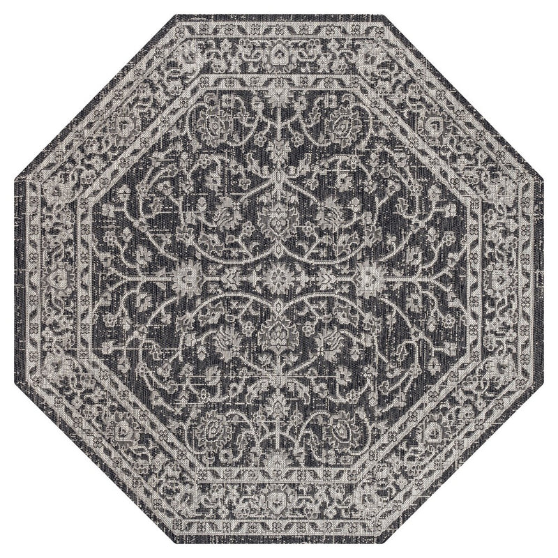 Palazzo Vine And Border Textured Weave Indoor/outdoor Area Rug
