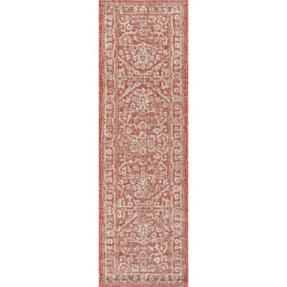 Malta Bohemian Medallion Textured Weave Indoor/outdoor Runner Rug